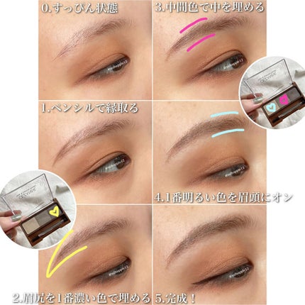 ノーズ&アイブロウパウダー/CEZANNE/パウダーアイブロウを使ったクチコミ(6枚目)