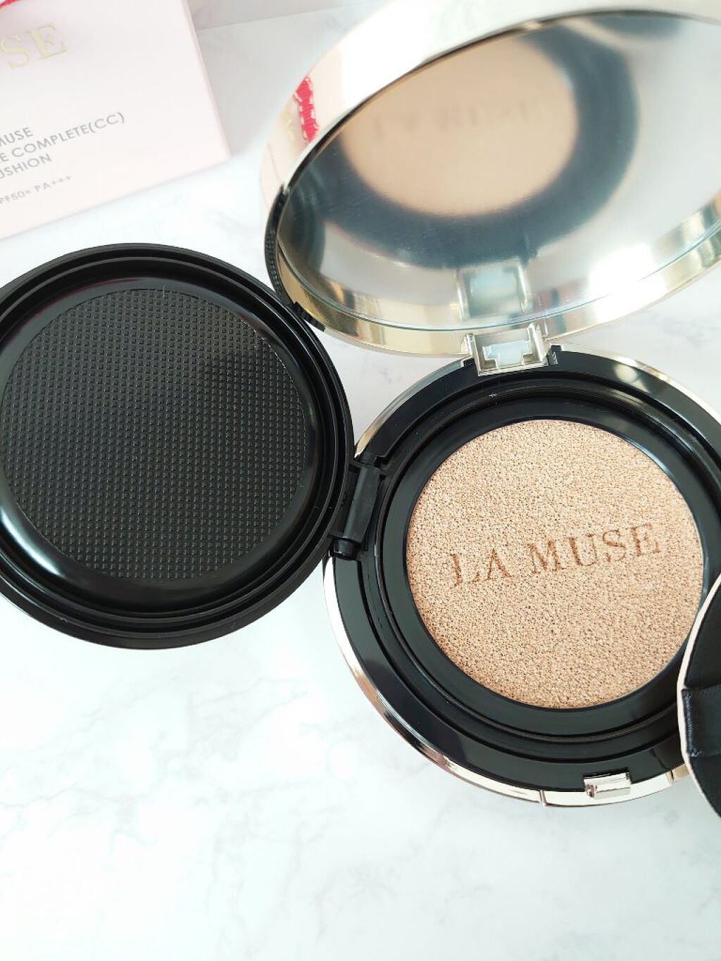 CORRECT CARE COMPLETE CC CUSHION/ラミューズ/クッションファンデーションを使ったクチコミ（3枚目）