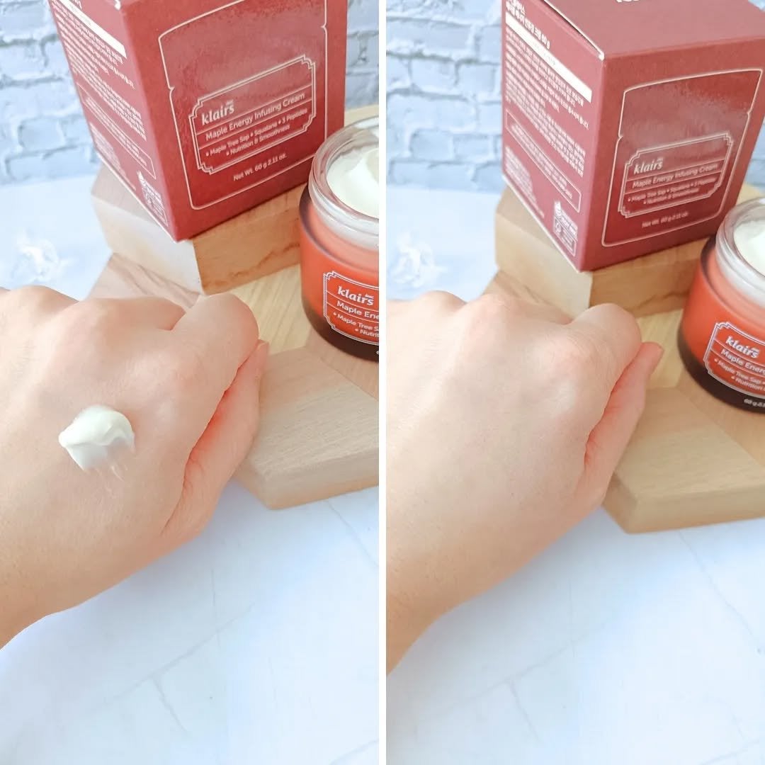 メープルエナジーインフュージングクリーム/Klairs/フェイスクリームを使ったクチコミ(3枚目)