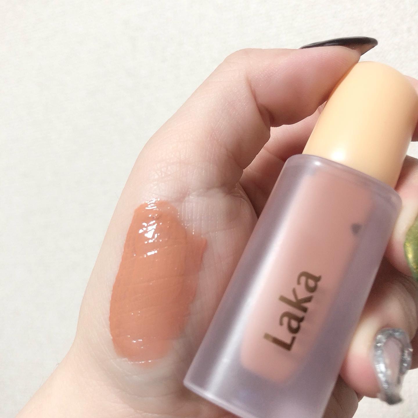 フルーティーグラムティント 107 シュガー/Laka/リップティントを使ったクチコミ（2枚目）