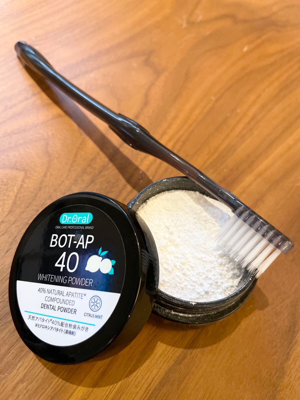 ホワイトニングパウダー シトラスL(レモン&ライム)/Dr.Oral/歯磨き粉を使ったクチコミ(2枚目)