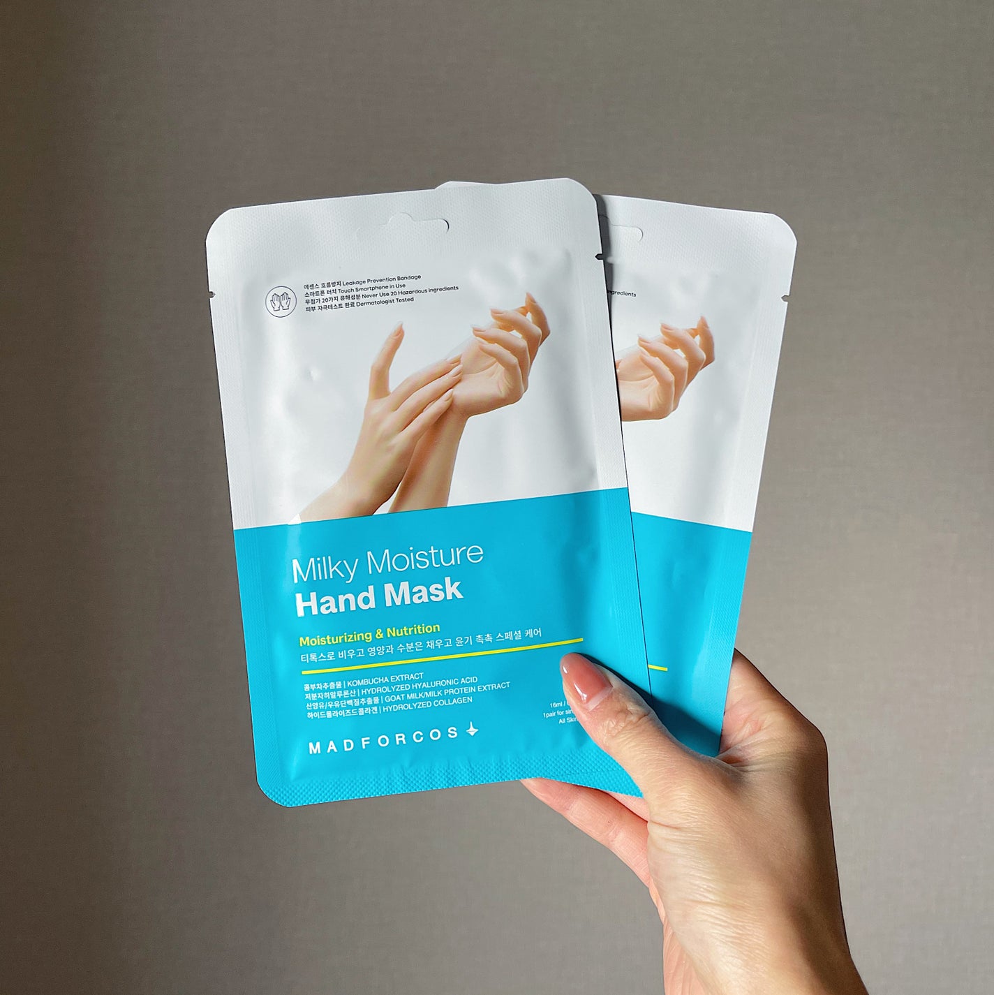 ミルキーモイスチャーハンドマスク/MADFORCOS/ハンドクリームを使ったクチコミ(2枚目)