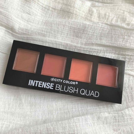 INTENSE BLUSH QUAD /City Cosmetics/パウダーチークを使ったクチコミ(2枚目)