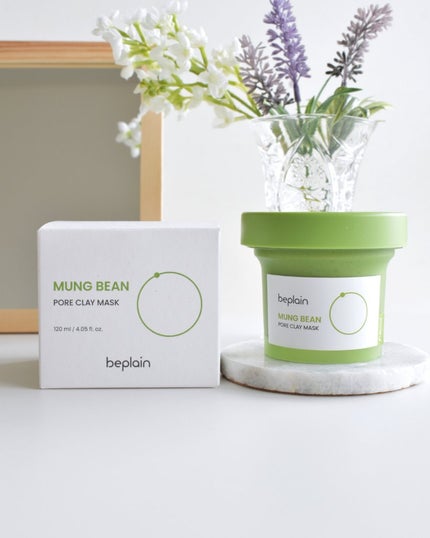 緑豆毛穴クレイパック/beplain/洗い流すパック・マスクを使ったクチコミ(3枚目)