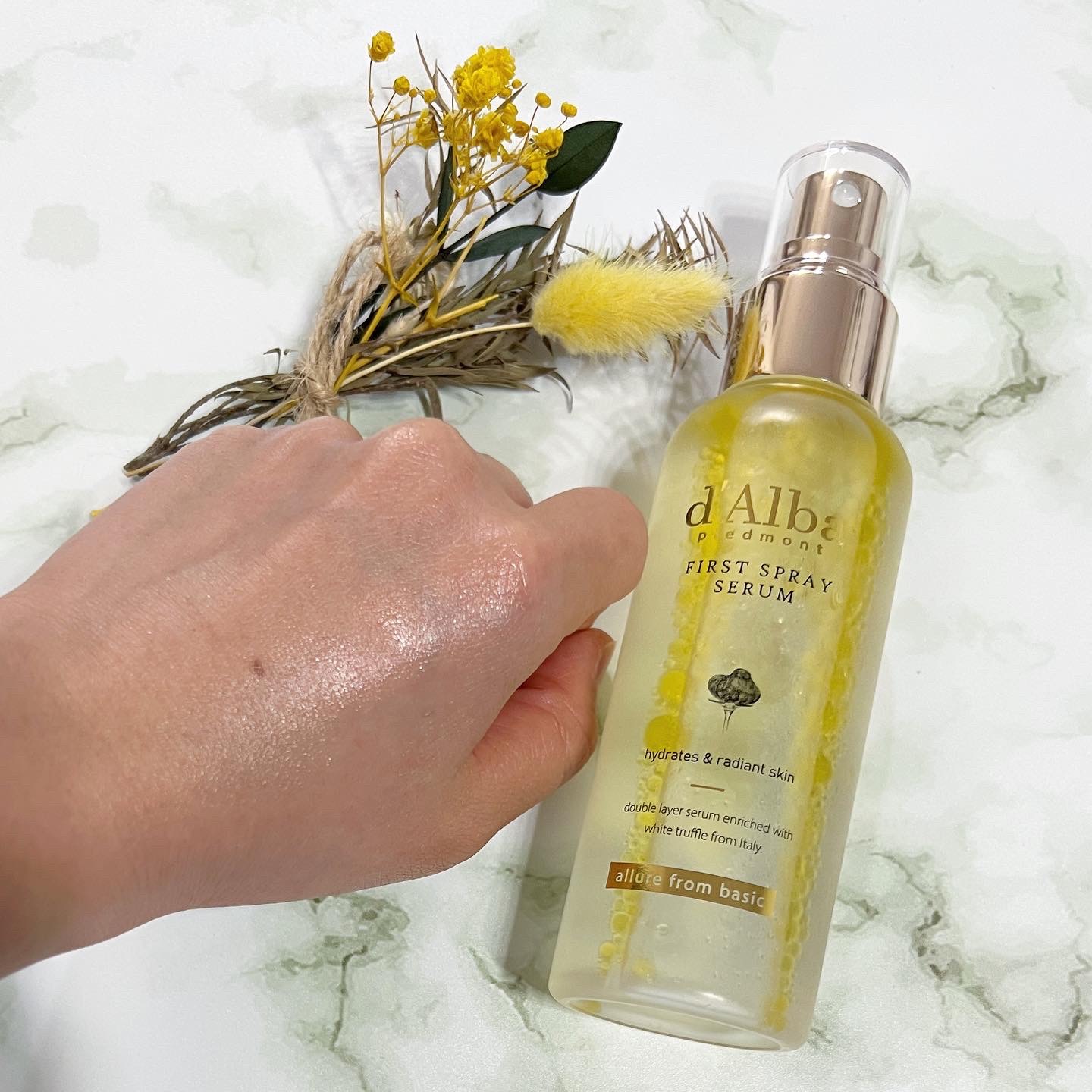 ダルバ ホワイトトリュフファーストスプレーセラム/ダルバ/ミスト状化粧水を使ったクチコミ（3枚目）