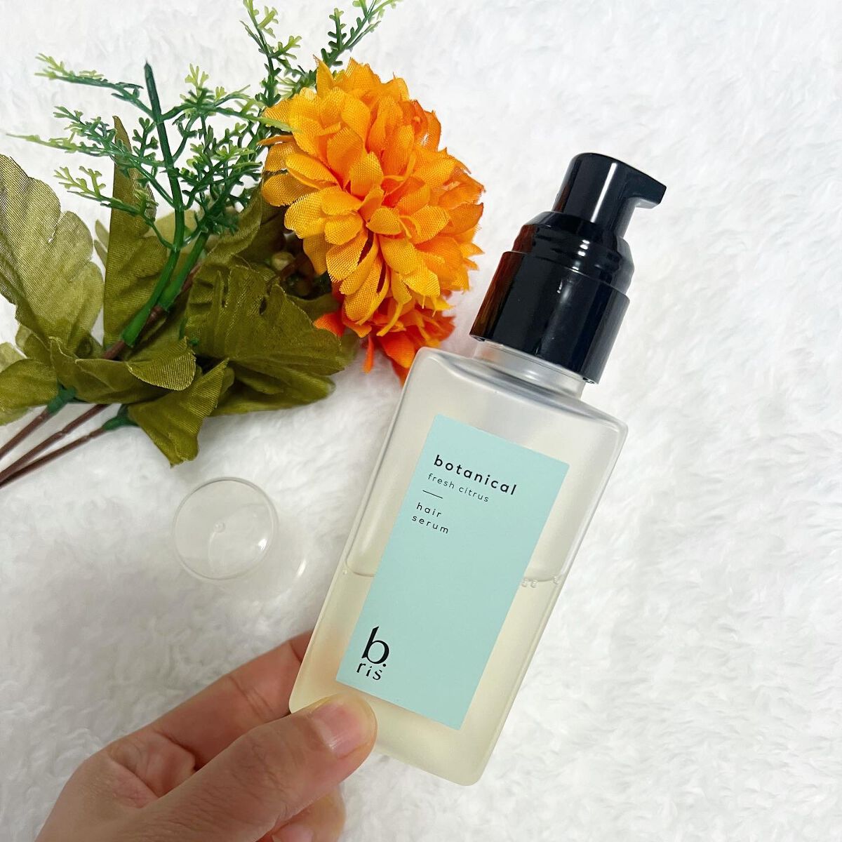 ヘア セラム ボタニカルタ フレッシュシトラスの⾹り/b.ris/ヘアオイルを使ったクチコミ(2枚目)