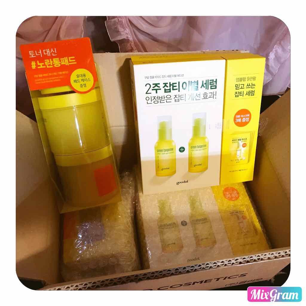 グリーンタンジェリン ビタC ダークスポットケアセラム/goodal/美容液を使ったクチコミ（1枚目）