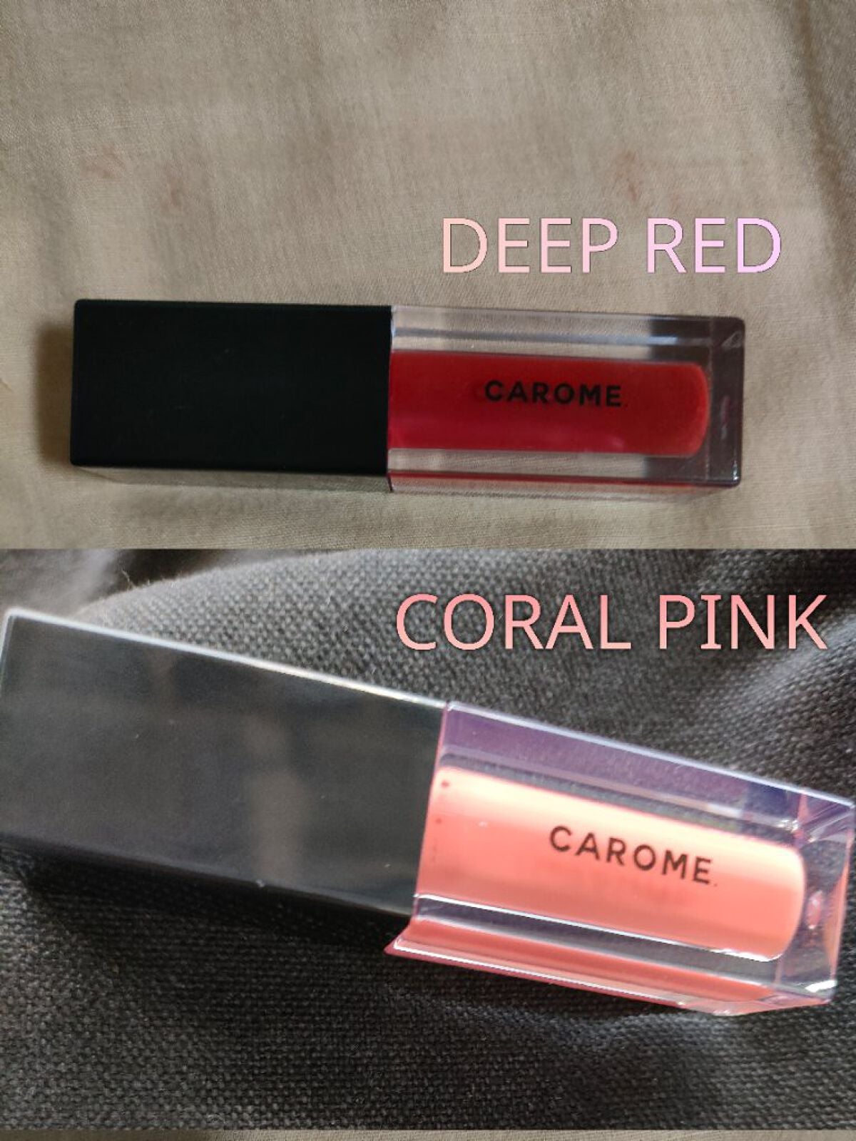 ブルーミングリップグロウ/CAROME./口紅を使ったクチコミ(2枚目)