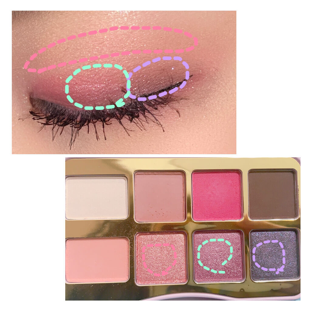 ビー マイ ラヴァ― ミニ アイシャドウ パレット/Too Faced/アイシャドウパレットを使ったクチコミ（3枚目）