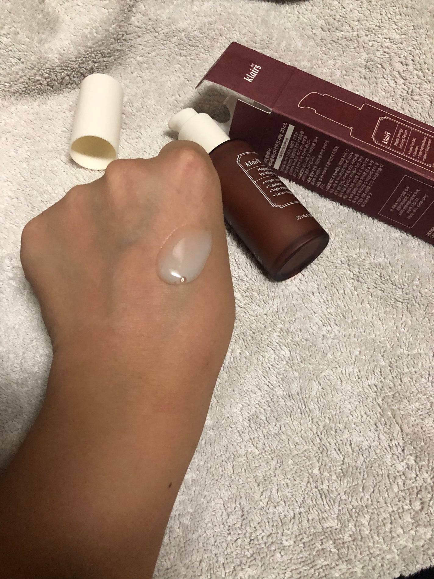 メープルエナジーインフュージングセラム/Klairs/美容液を使ったクチコミ(5枚目)