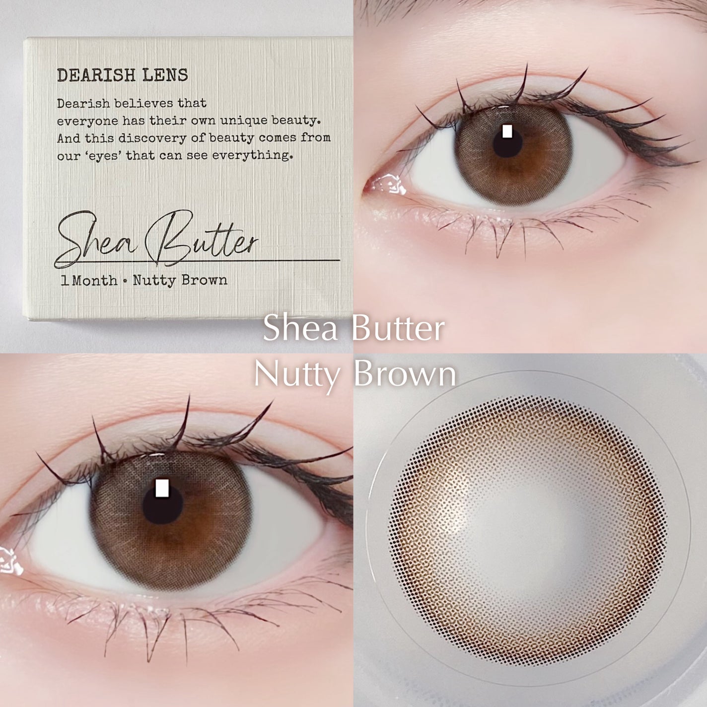 Shea Butter/DEARISH/1ヶ月(1MONTH)カラコンを使ったクチコミ(3枚目)