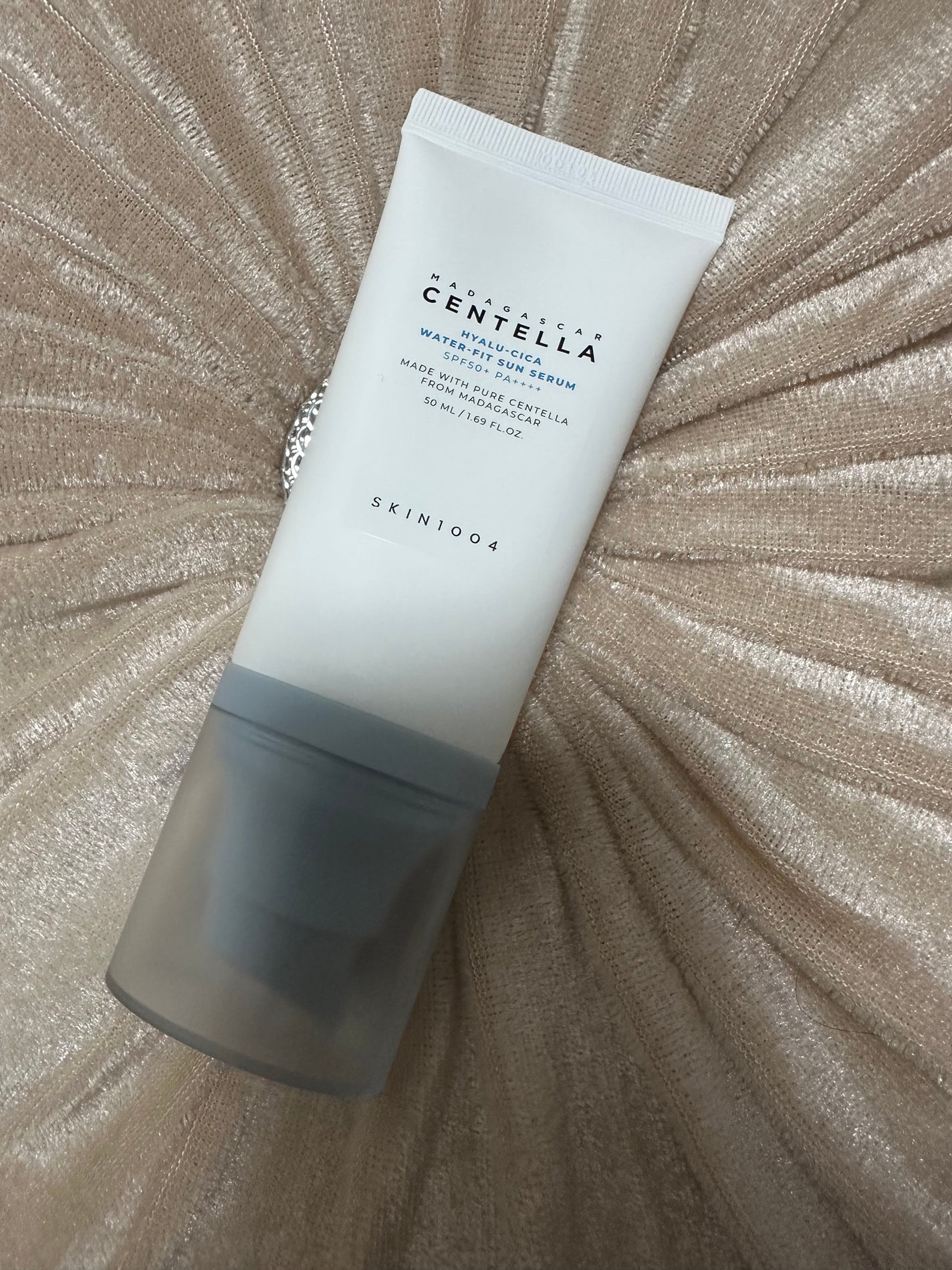 ヒアルーシカ ウォーターフィット サンセラム/SKIN1004/日焼け止めローションを使ったクチコミ(1枚目)