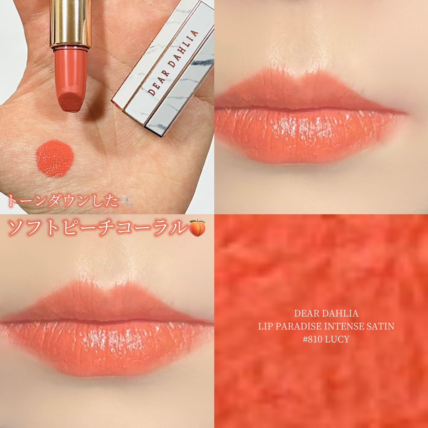 リップ パラダイス インテンス サテン/DEAR DAHLIA/口紅を使ったクチコミ(1枚目)