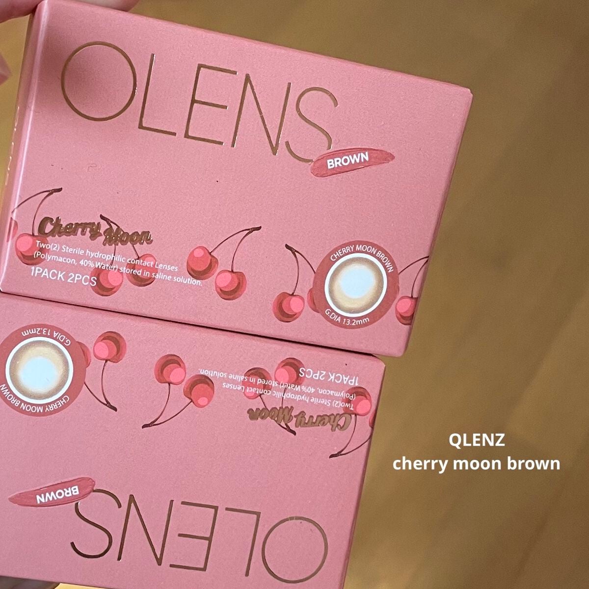 Cherry moon 1Month/OLENS/カラーコンタクトレンズを使ったクチコミ(1枚目)