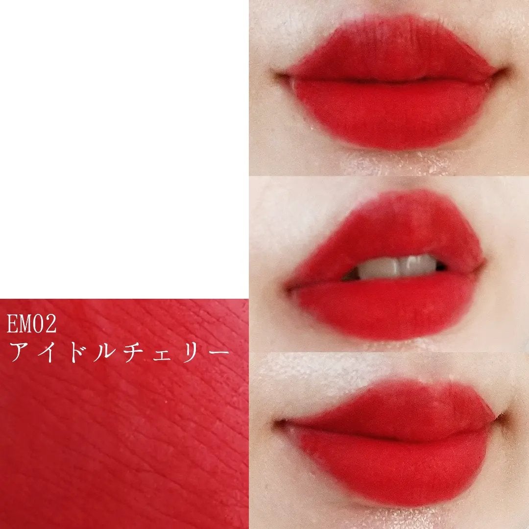 スーパーマットリップ&チークマッド/INTO U/口紅を使ったクチコミ(3枚目)