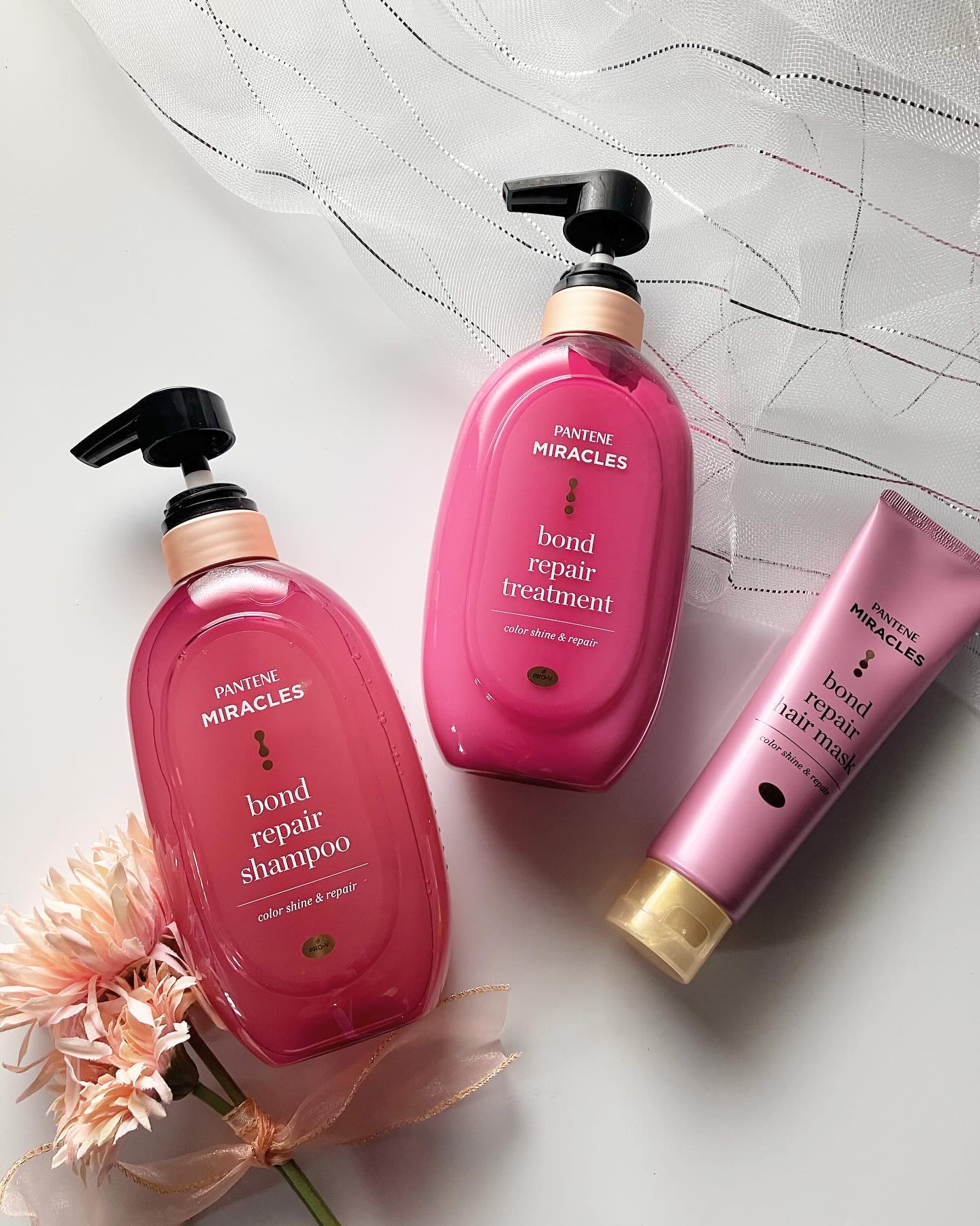 ボンド リペア (カラーシャイン & リペア) シャンプー ＆ トリートメント/パンテーン/市販シャンプーを使ったクチコミ（1枚目）