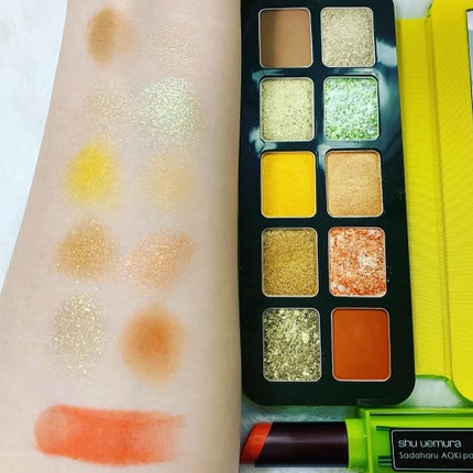 マッチャ ジェノワーズ アイ パレット /shu uemura/アイシャドウパレットを使ったクチコミ(3枚目)