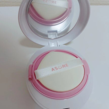 デューイーメッシュファンデーション/ASUNE /クッションファンデーションを使ったクチコミ(2枚目)