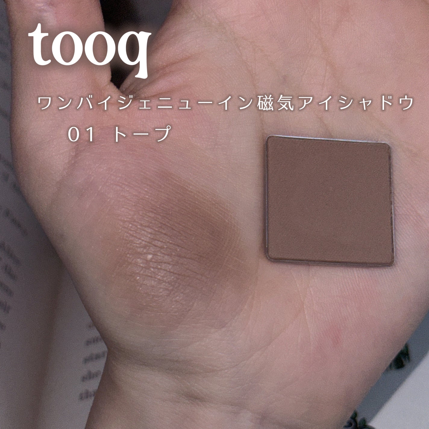 tooq ONE BY GENUINE MAGNETIC EYE SHADOW/Tooq/パウダーアイシャドウを使ったクチコミ(2枚目)