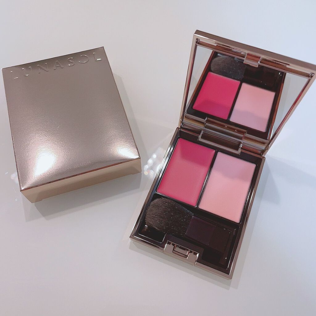 グロウブラッシュ EX02 Cassis Grace＜限定＞/LUNASOL/パウダーチークを使ったクチコミ（1枚目）