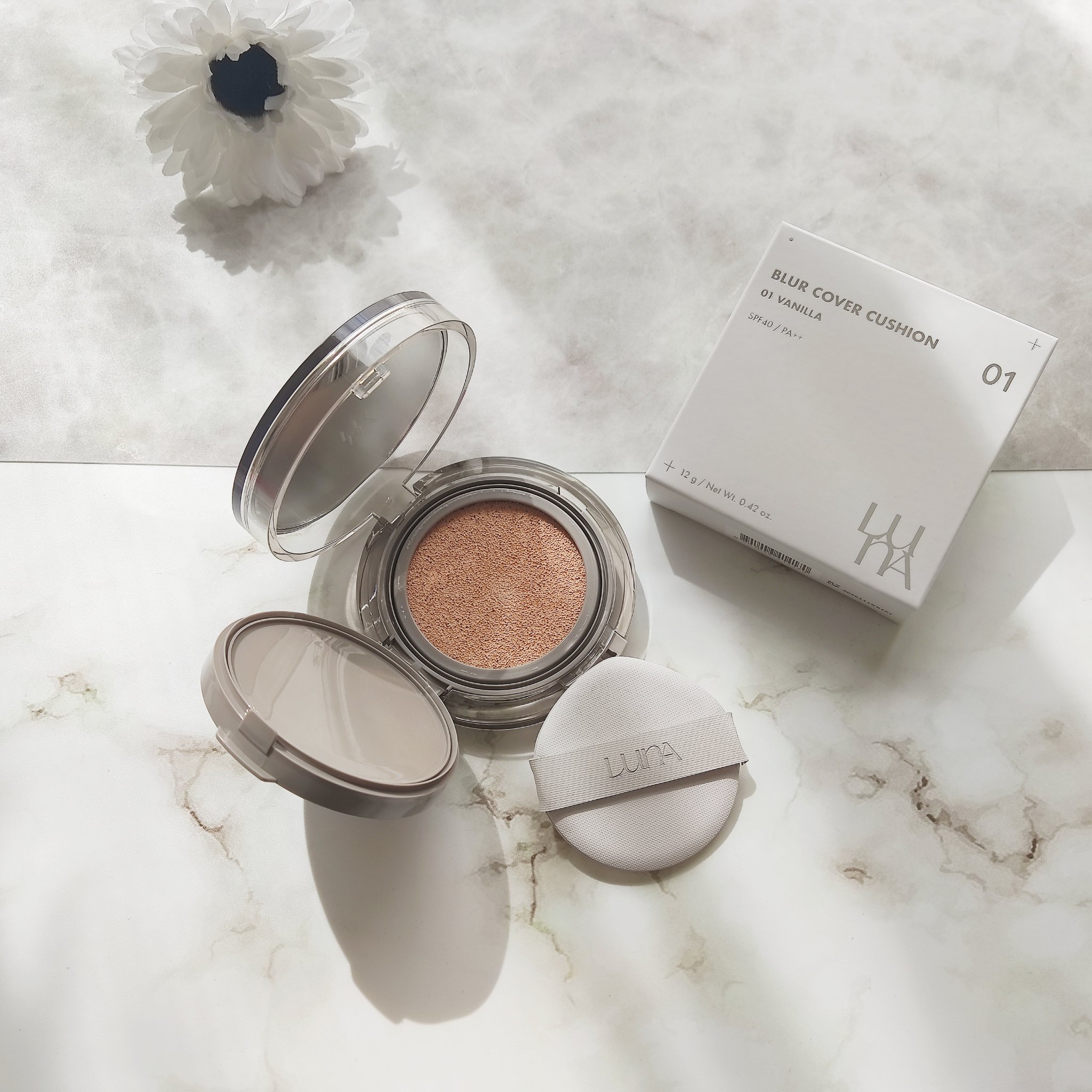 ブラーカバークッション/LUNA/クッションファンデーションを使ったクチコミ（1枚目）