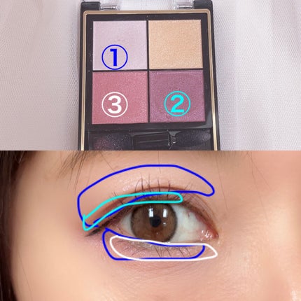 リアルクローズシャドウ/excel/アイシャドウパレットを使ったクチコミ(2枚目)