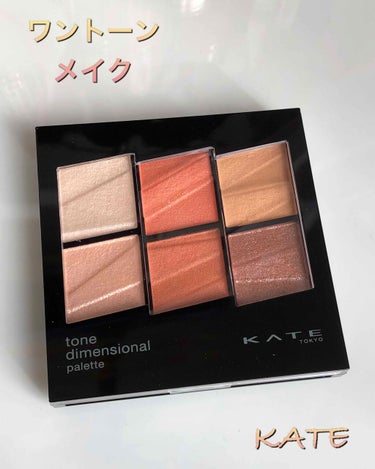 トーンディメンショナルパレット EX-3 コーラルベージュ系/KATE/メイクアップキットを使ったクチコミ（1枚目）