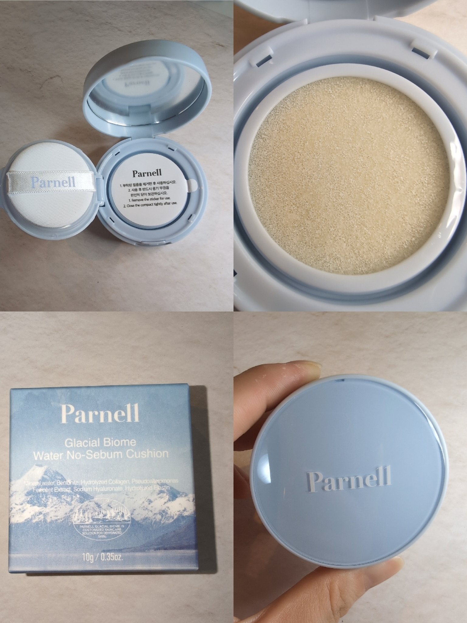 グラシアル　バイオーム　ウォーター　ノーセバム　クッション/parnell/クッションファンデーションを使ったクチコミ（3枚目）