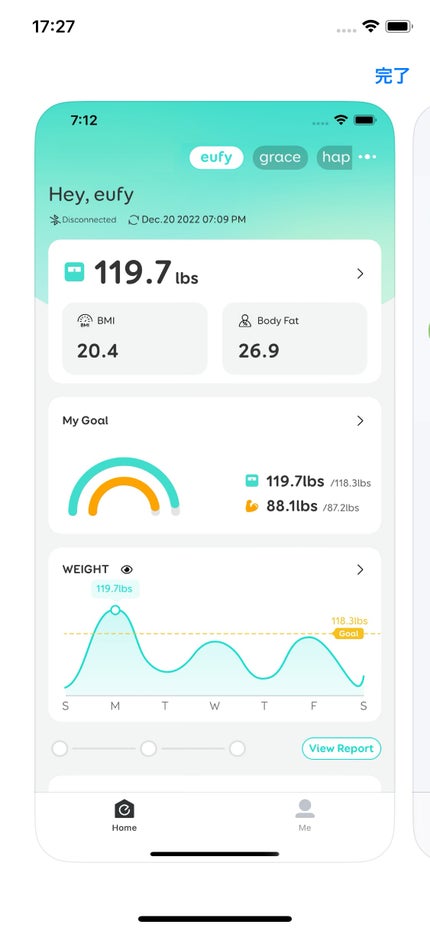 eufy smart scale p2 pro/Anker/ボディケア美容家電を使ったクチコミ(3枚目)