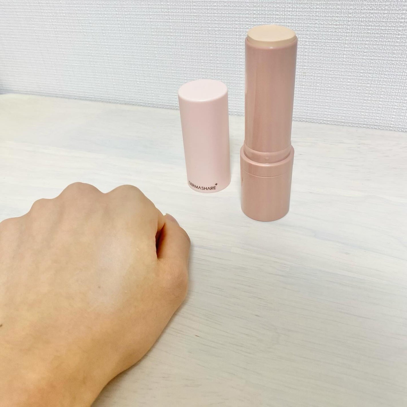 ヴィーガンナチュラルカバースティックファンデーション/DERMASHARE/その他ファンデーションを使ったクチコミ(3枚目)