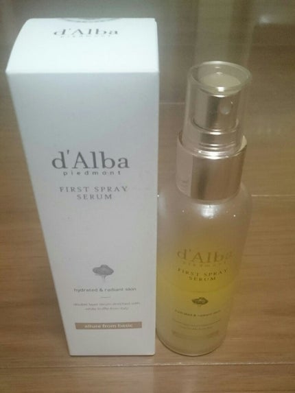 ダルバ ホワイトトリュフファーストスプレーセラム/ダルバ/ミスト状化粧水を使ったクチコミ(1枚目)