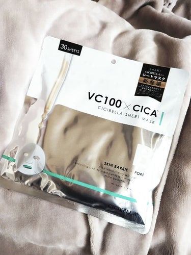 🌝CICIBELLA　シートマスク VC100×CICA🌝
楽天スーパーセールで購入👛
30枚入りで６００円くらいだったんじゃないかな🤔
CICIBELLAといえばマスク😷
そのメーカーさんがフェイスマ