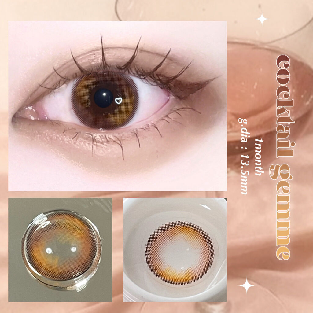 cocktail gemme/otr/カラーコンタクトレンズを使ったクチコミ（1枚目）