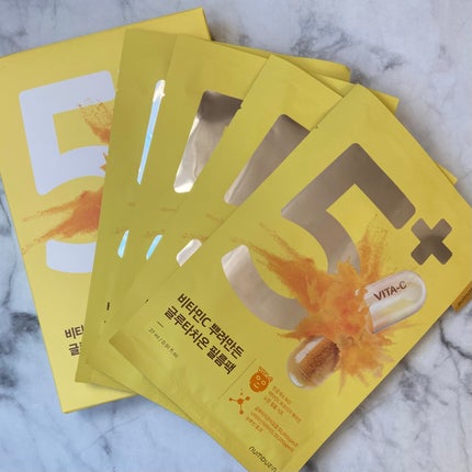 5番 白玉グルタチオンCふりかけマスク/numbuzin/シートマスク・パックを使ったクチコミ(1枚目)