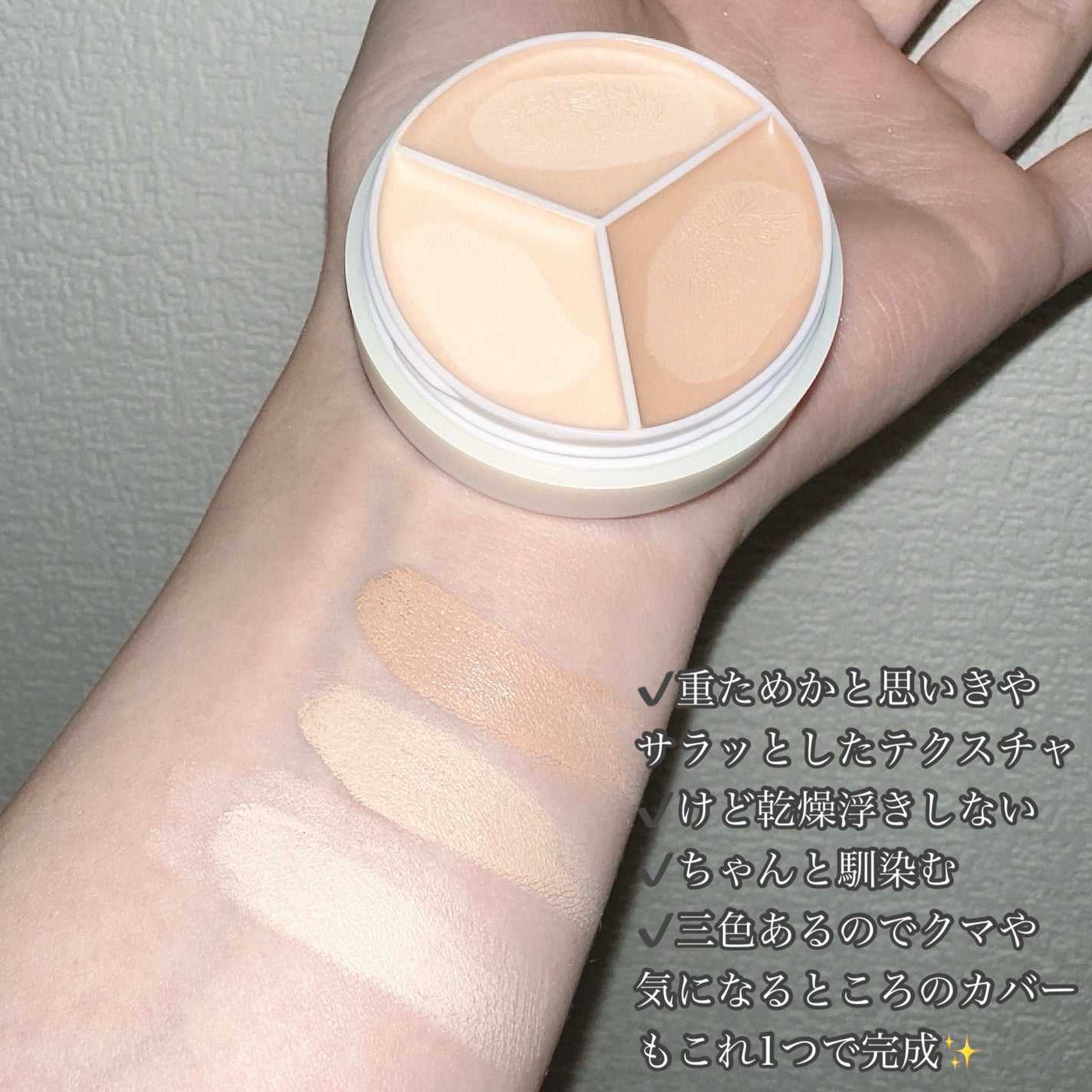 カバーアッププロコンシーラー/TFIT/パレットコンシーラーを使ったクチコミ(3枚目)