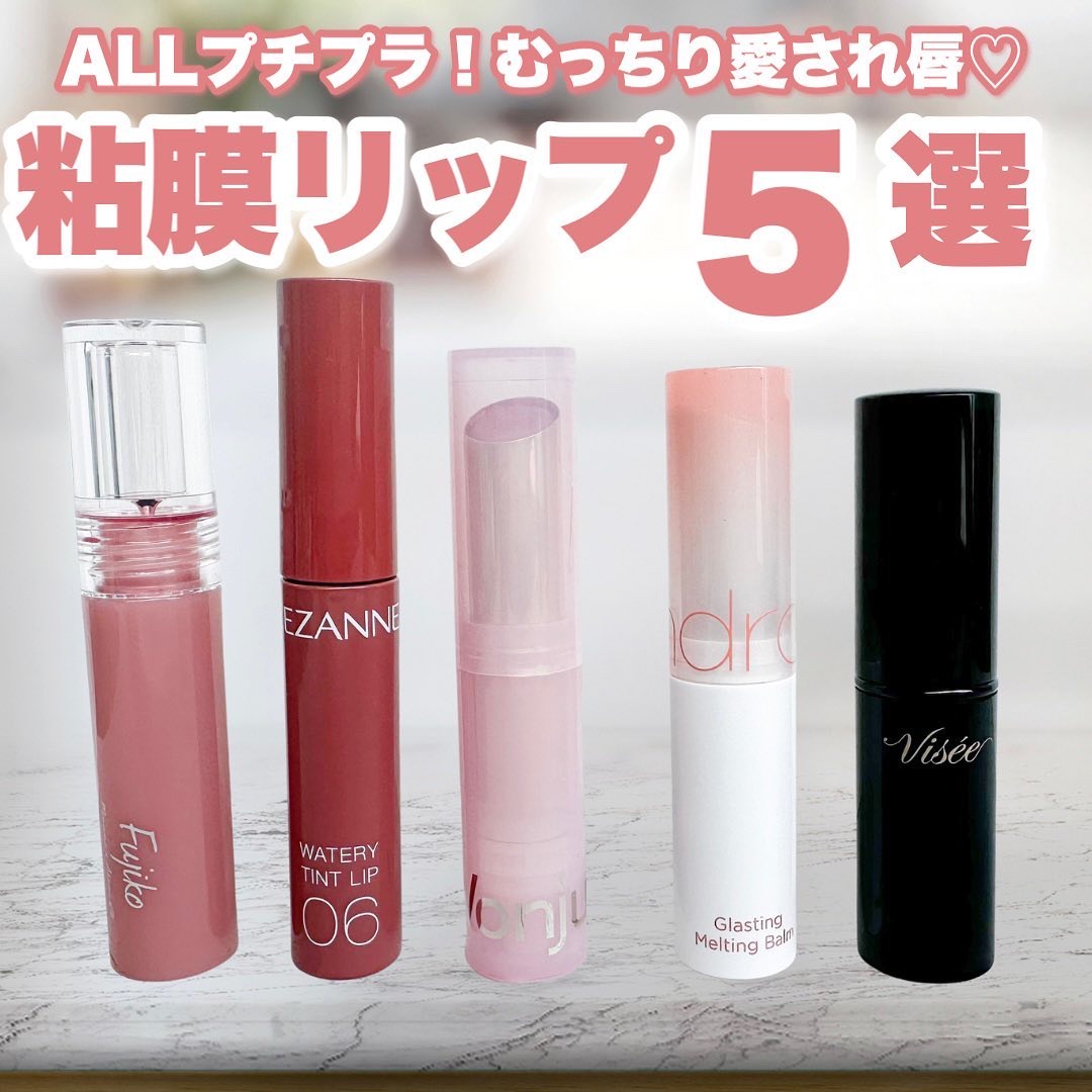 CEZANNE・Fujiko・Wonjungyo・rom&nd・Viséeの口紅・グロス・リップ