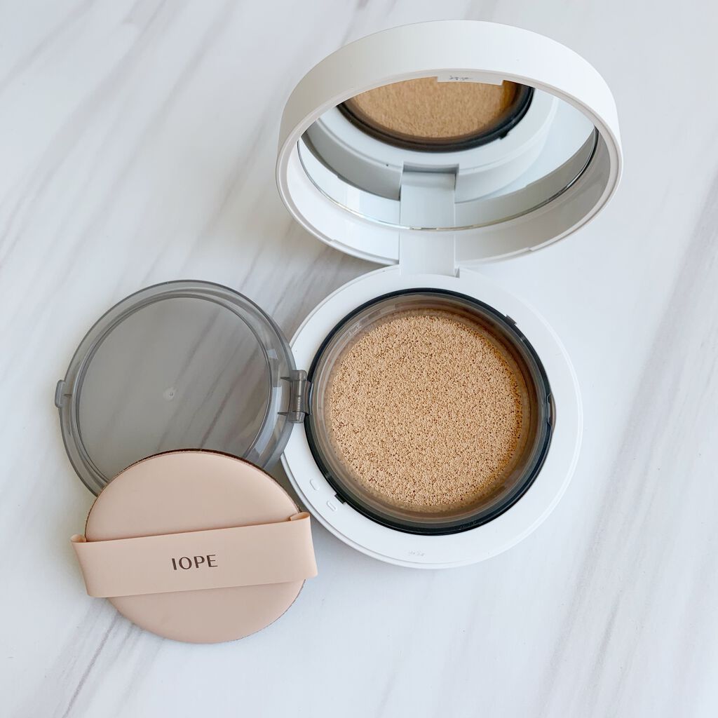 エアクッション カバー 21 ライトベージュ/IOPE/クッションファンデーションを使ったクチコミ（2枚目）