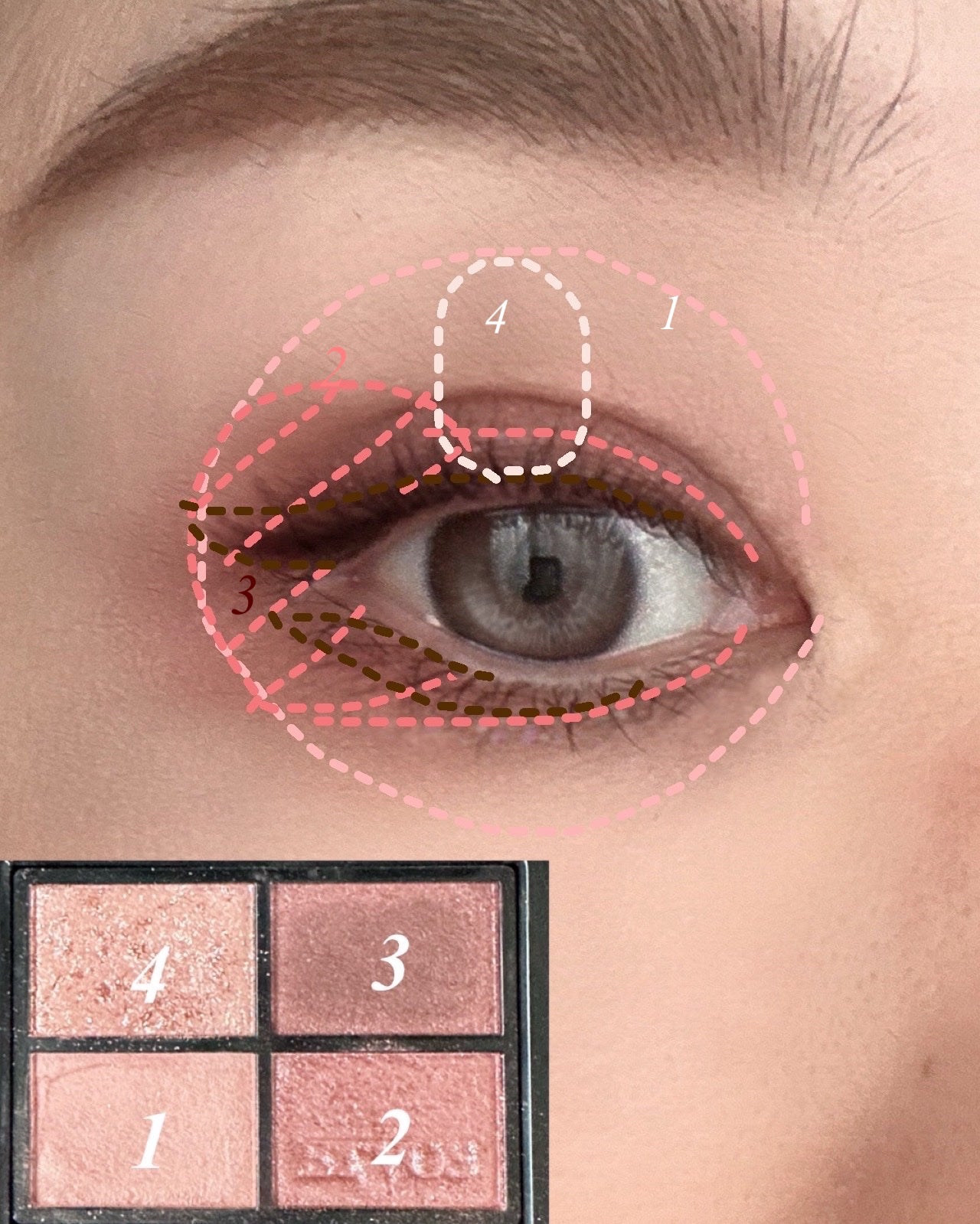 ミネラルクラッシィシャドー/エトヴォス/アイシャドウパレットを使ったクチコミ(3枚目)