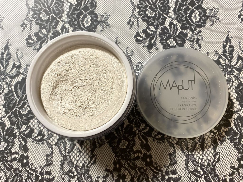 オーガニックフレグランスクッションスクラブ/MAPUTI/スクラブ・ゴマージュを使ったクチコミ（2枚目）