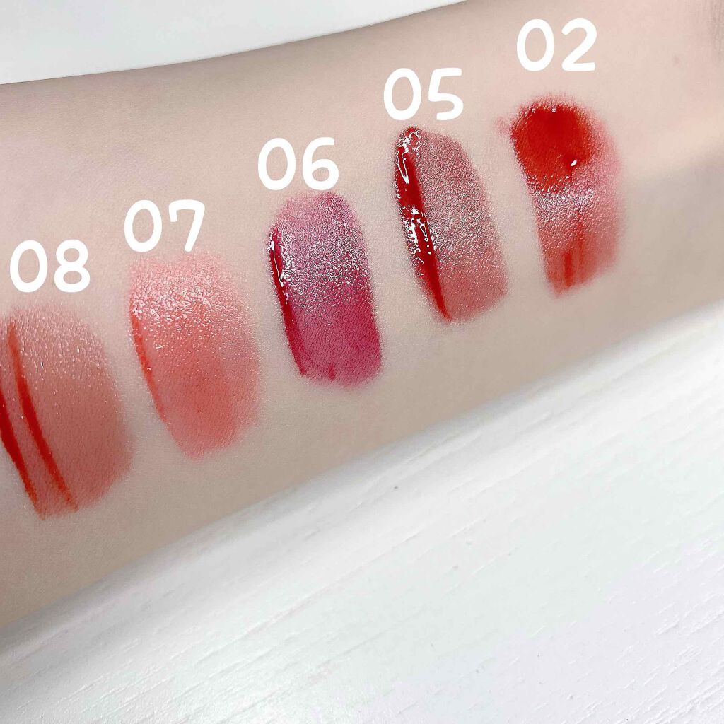 グラスティングウォーターティント/rom&nd/リップティントを使ったクチコミ（3枚目）