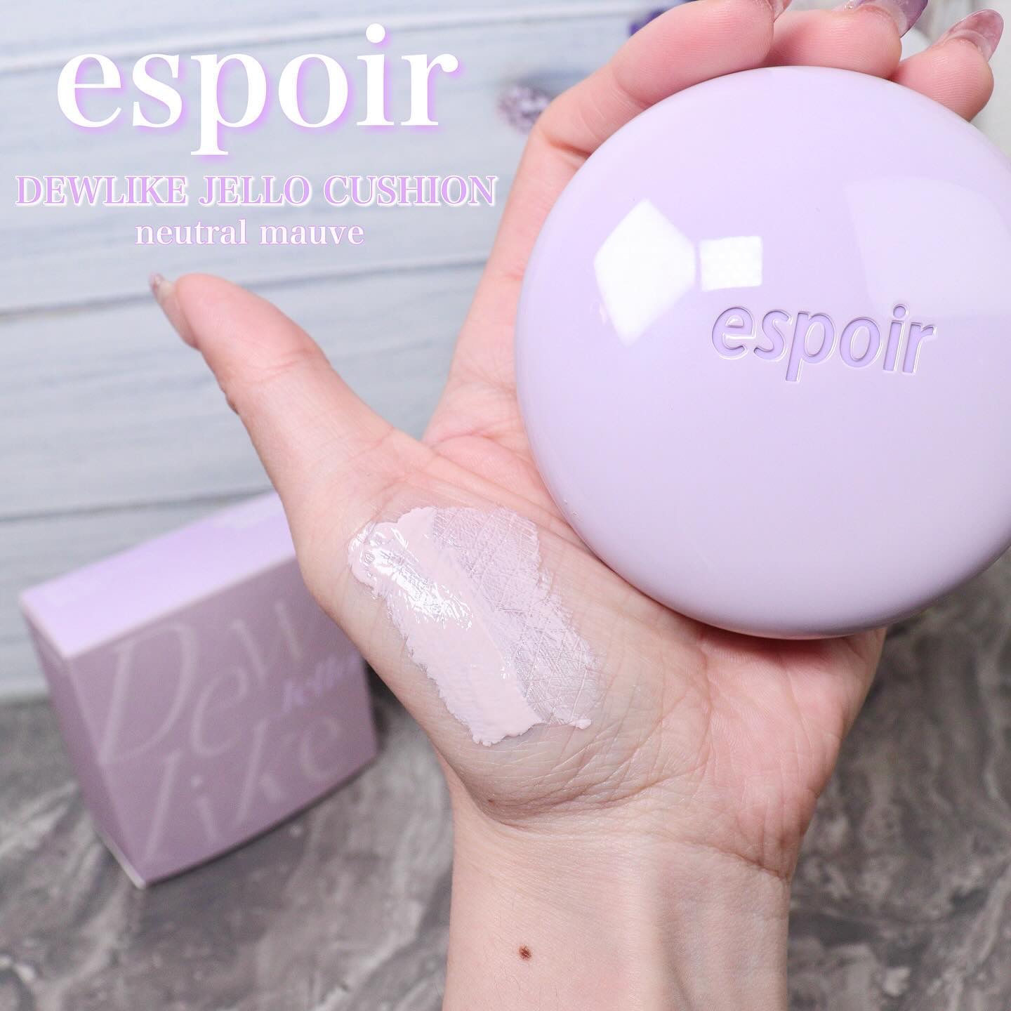 デューライクジェロー トーンアップクッション 02 ニュートラルモーブ/espoir/化粧下地を使ったクチコミ（1枚目）