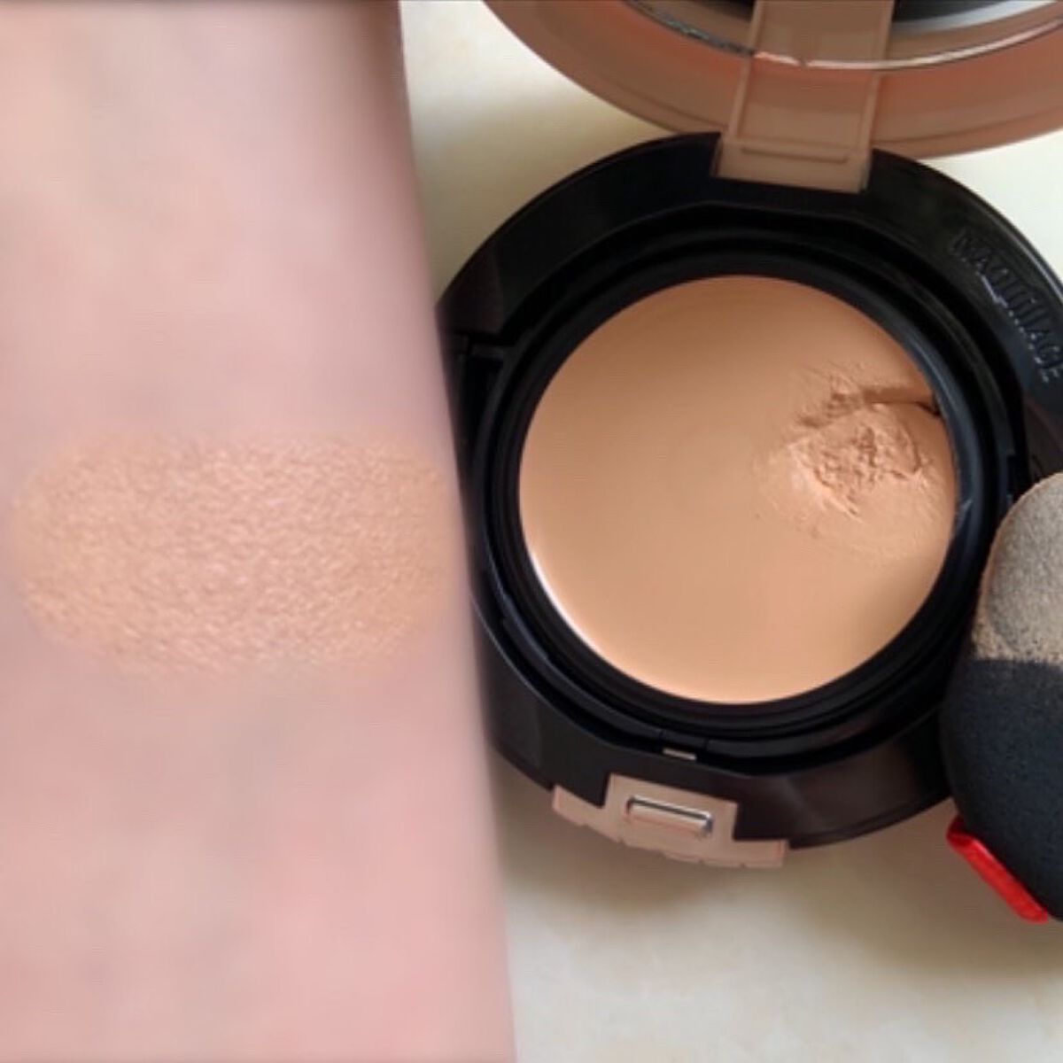 ドラマティッククッションジェリー/マキアージュ/クッションファンデーションを使ったクチコミ(7枚目)