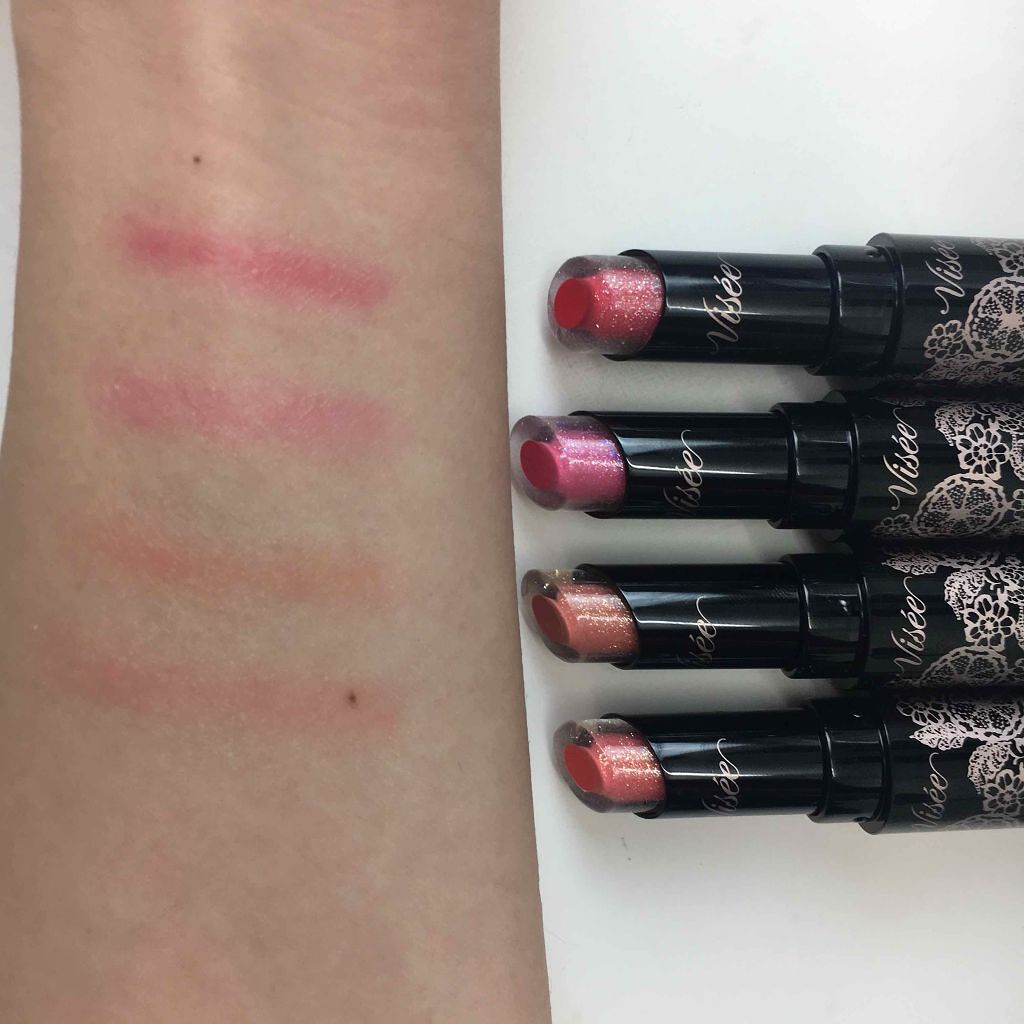 クリスタルデュオ リップスティック シアー/Visée/口紅を使ったクチコミ（3枚目）