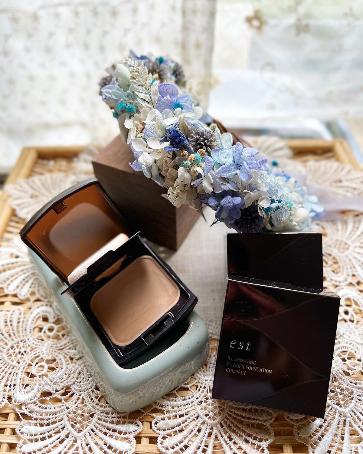 イルミネーティング パウダーファンデーション/est/パウダーファンデーションを使ったクチコミ(1枚目)