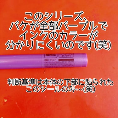 「密着アイライナー」ショート筆リキッド/デジャヴュ/リキッドアイライナーを使ったクチコミ（3枚目）