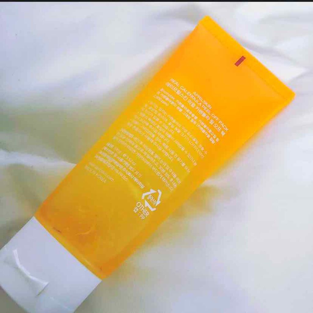 リアルカレンデュラピールオフパック/APRILSKIN/ピーリングを使ったクチコミ(2枚目)