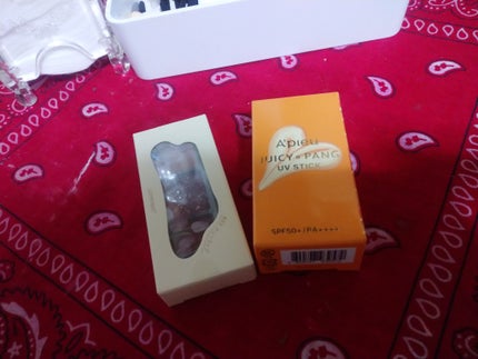 アピュー ジューシーパン UVスティック/A’pieu/日焼け止め・UVケアを使ったクチコミ(1枚目)