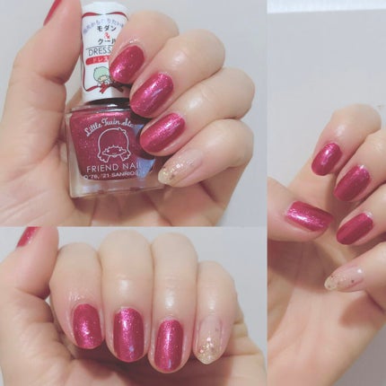 フレンドネイル(リニューアル品)	 2-32(33108)ドレスレッド/DAISO/マニキュアの画像