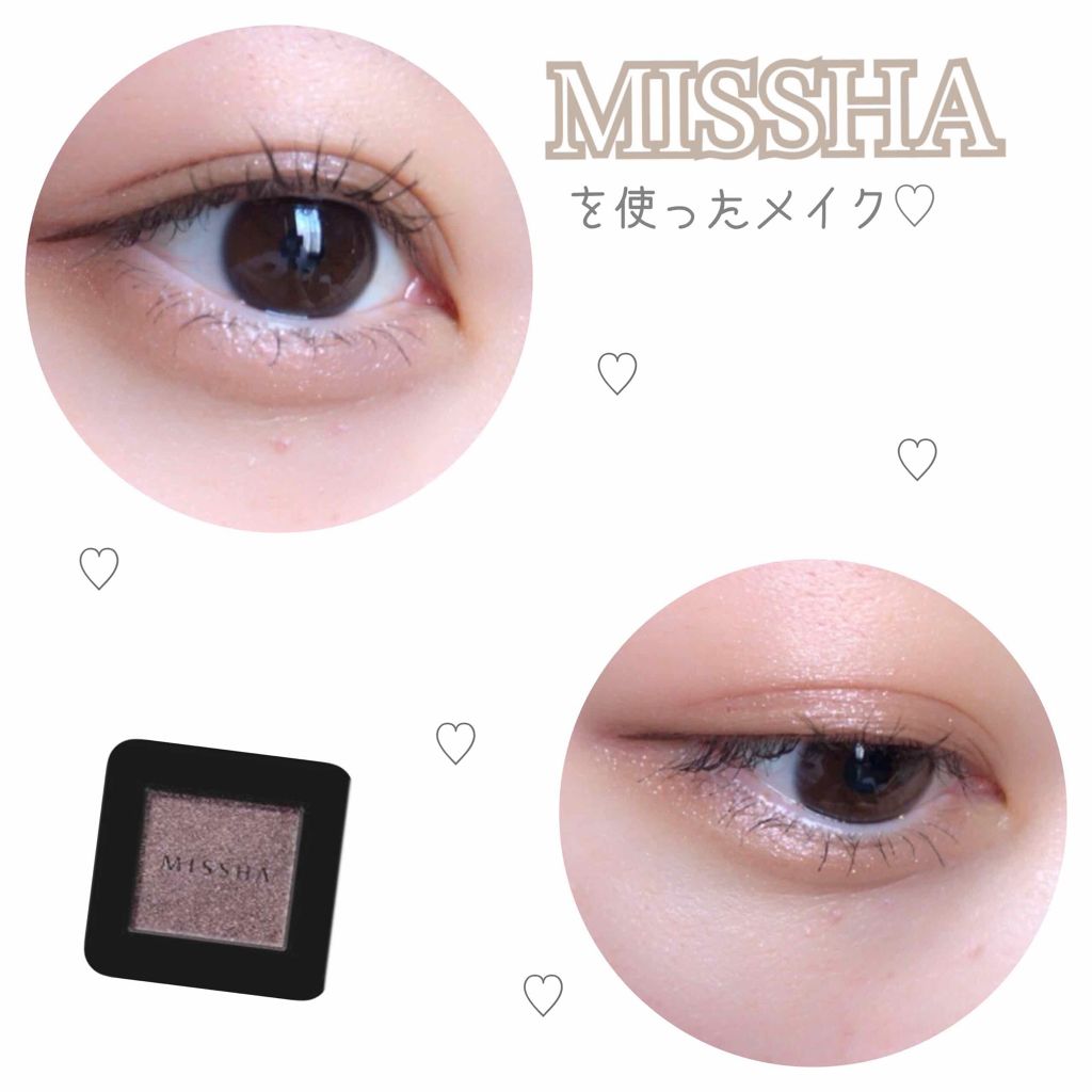 MISSHA モダンシャドウのクチコミ「ミシャ様のシャドウを使ったメイクです☺️❤️



使っているのはGVL01の パープルとブラ.....」（1枚目）