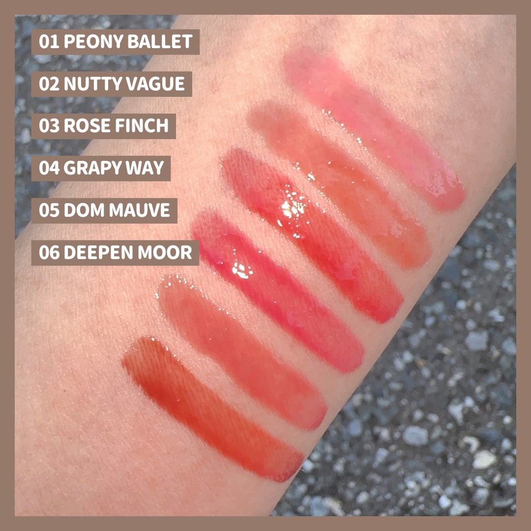 グラスティングカラーグロス/rom&nd/リップグロスを使ったクチコミ(3枚目)